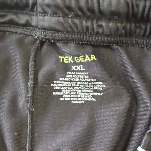 Tek Gear Black Joggers with White Stripes - Picture 2 of 2